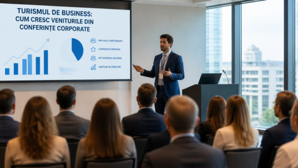 Turismul de business: cum cresc veniturile din conferințe corporate