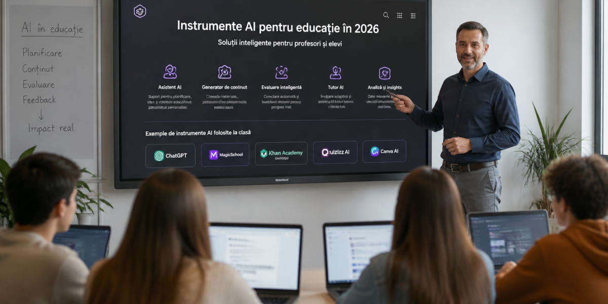 Profesorul digital: instrumente AI folosite la clasă în 2026